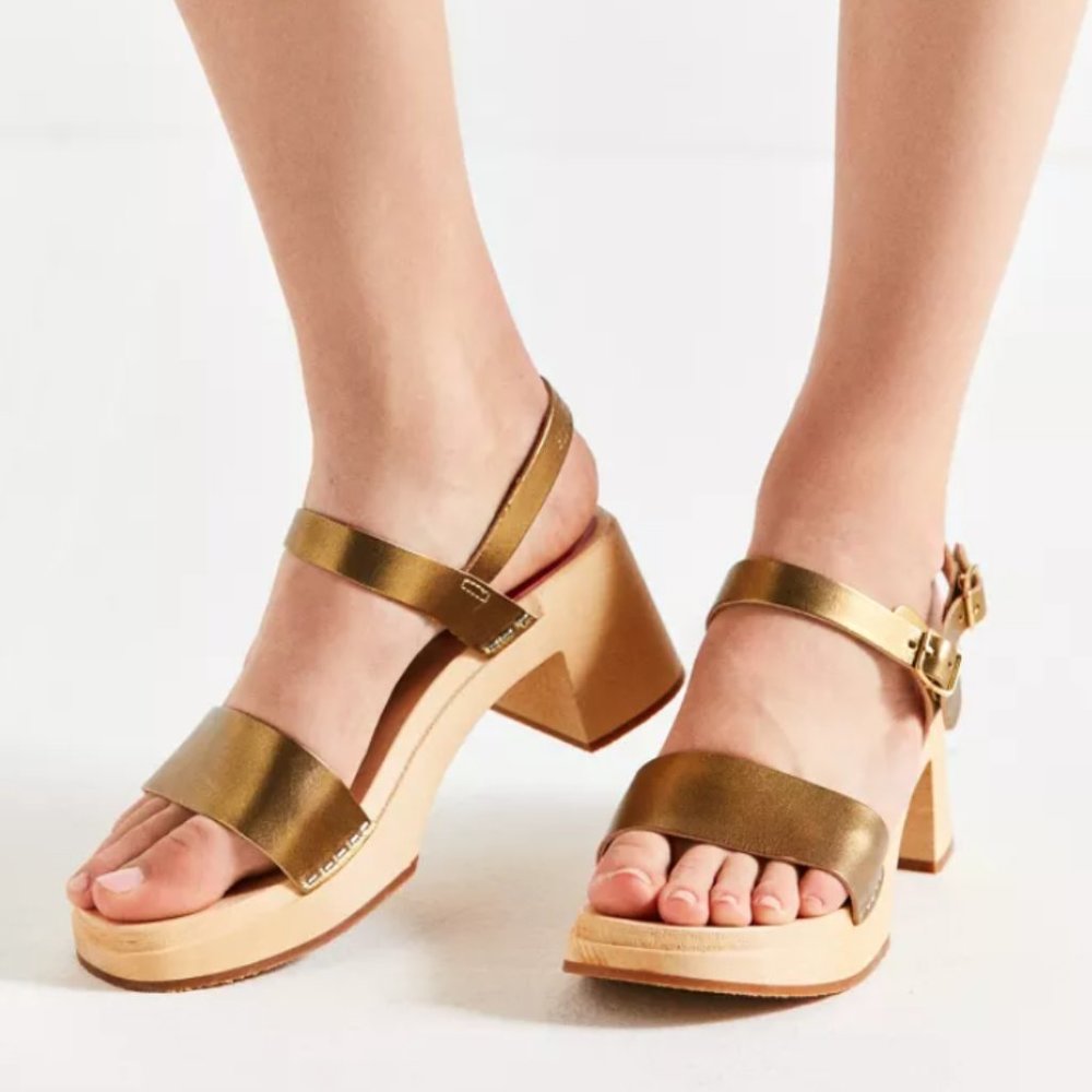 Swedish Hasbeens Gittan Sandal in Black